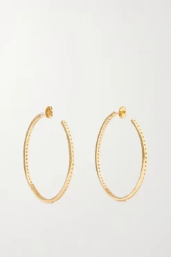 FROM THE BLOCK MEDIUM PAVÉ HOOP EARRINGS -Varley Store q3 a490a256 bf7d 4b51 a14e d8afcb3d4d72