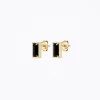 DIANA GEMSTONE STUDS BLACK ONYX