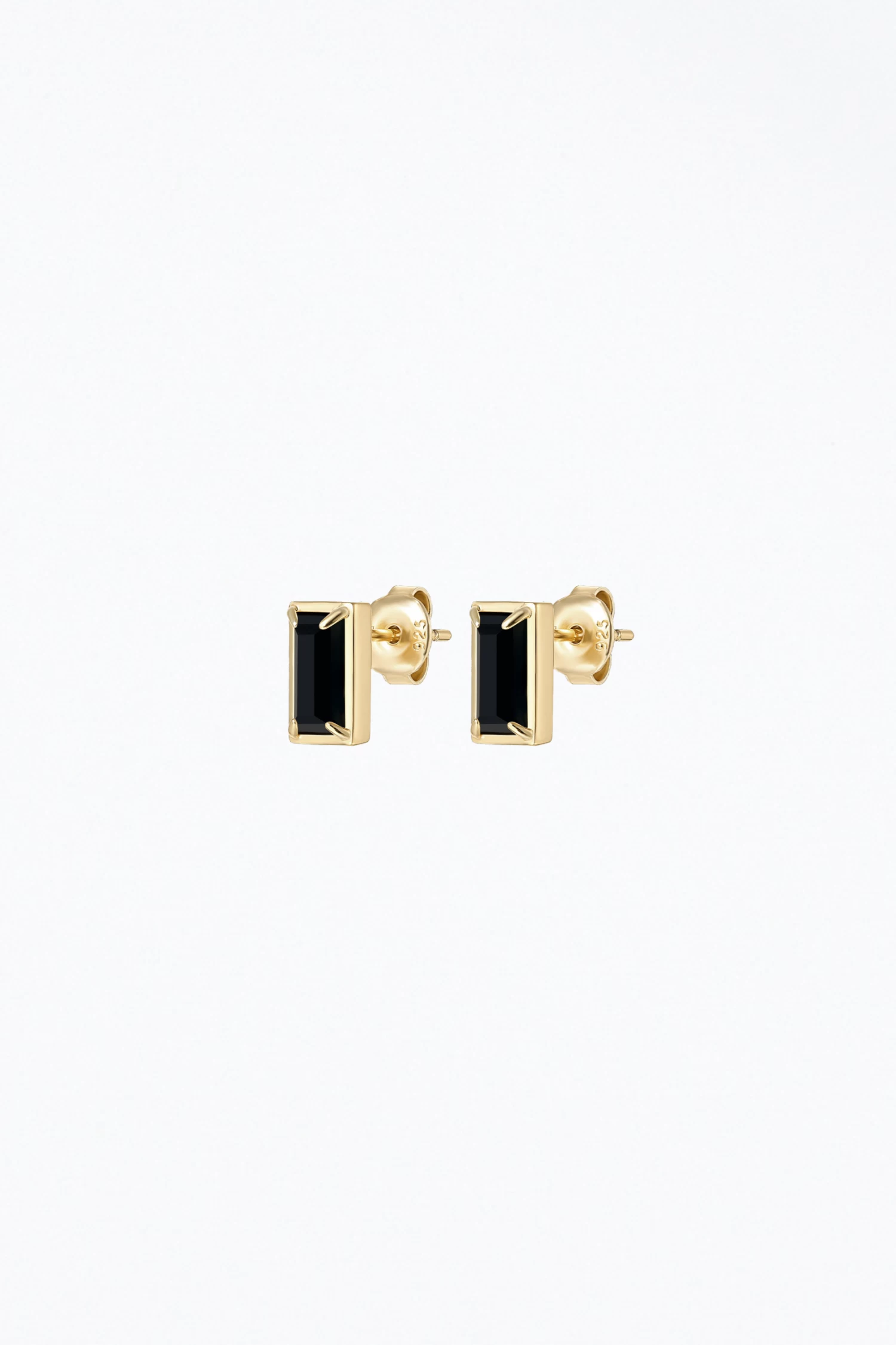 DIANA GEMSTONE STUDS BLACK ONYX 1 DIANA GEMSTONE STUDS BLACK ONYX