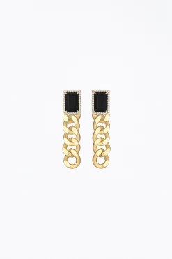 ANNIE GEMSTONE CHAIN EARRINGS