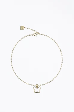 Y2K BUTTERFLY CHARM NECKLACE