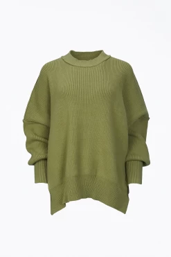 OVERSIZED SLOUCHY COTTON-BLEND TUNIC