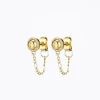 MINI HARDWARE CHAIN STUD EARRINGS