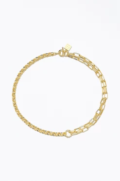 SLASH DOUBLE CHAIN NECKLACE