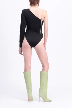 DALIDA ONE-SLEEVE CHAIN-EMBELLISHED JERSEY BODYSUIT -Varley Store q5 573784e1 4f0f 469b a6fa 771ca90de4e7