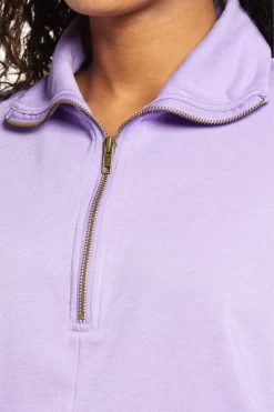 CANON COTTON-BLEND HALF-ZIP SWEATSHIRT -Varley Store q5 853d662e ecb5 4904 a625 63e0d6cd2ad4