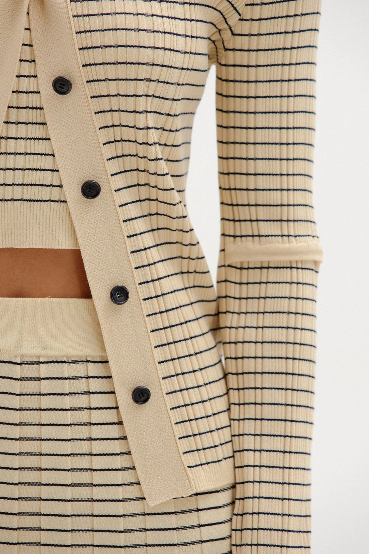 SINKY RIBBED KNIT CARDIGAN 8 SINKY RIBBED KNIT CARDIGAN - Image 8