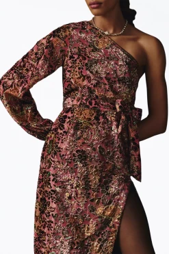 VERA ONE-SHOULDER BELTED VELVET MAXI DRESS -Varley Store q6 35e73753 c386 4227 a983 741469a38231