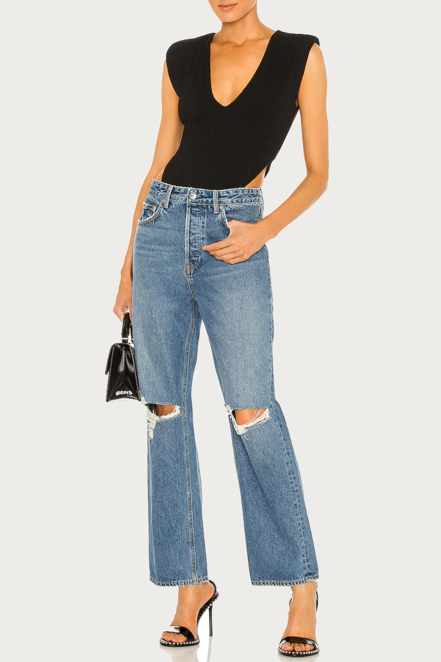 AMI RIBBED STRETCH-JERSEY BODYSUIT 2 AMI RIBBED STRETCH-JERSEY BODYSUIT - Image 2