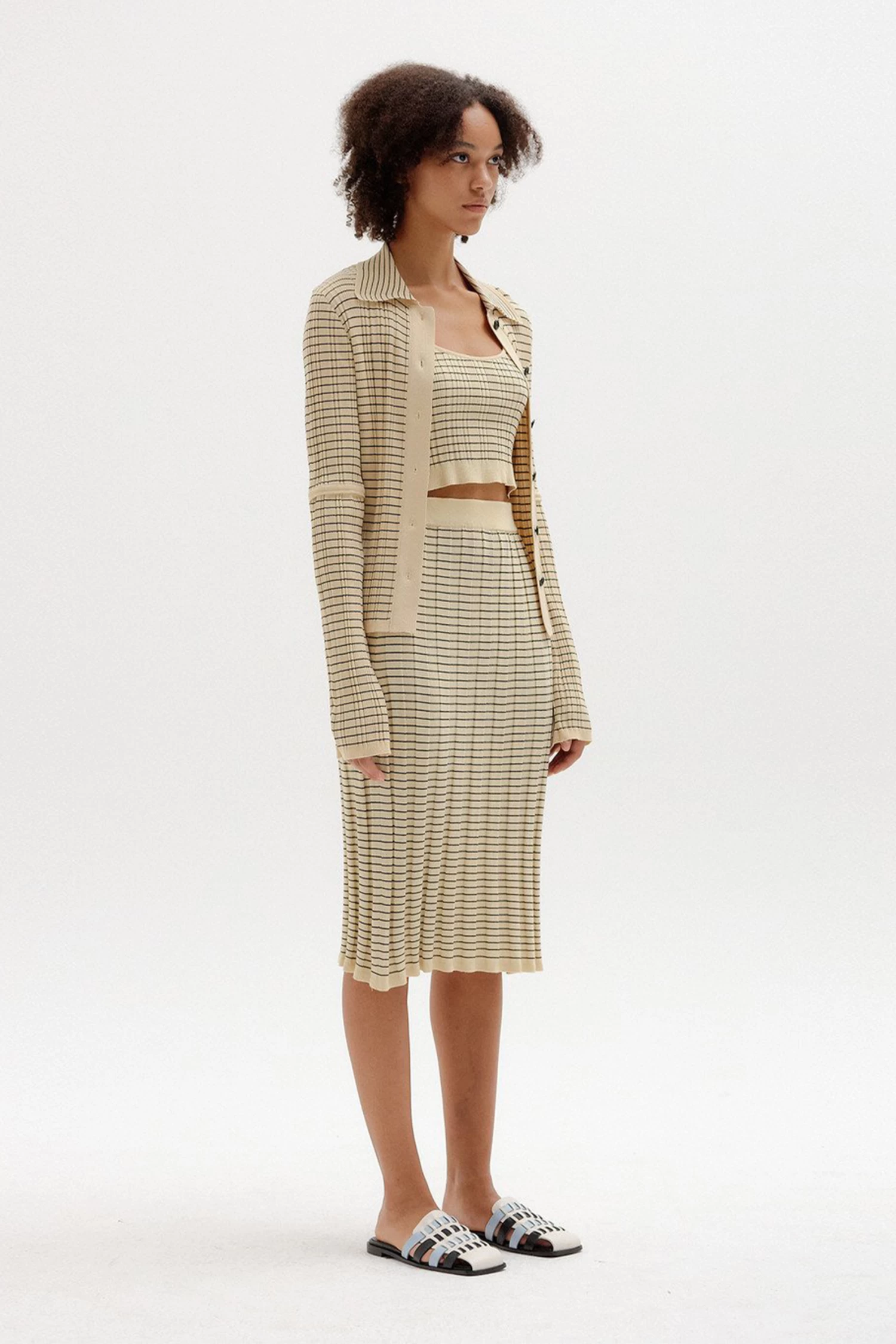 SINKY RIBBED KNIT CARDIGAN 7 SINKY RIBBED KNIT CARDIGAN - Image 7