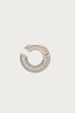 Luv AJ PAVE AMALFI EAR CUFF -Varley Store sc3